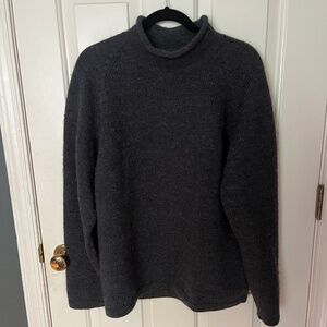 Gap Gray Blue Wool Sweater with Turtleneck Size Medium